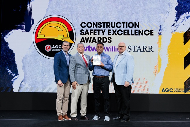 Dave accepting CSEA award 2025